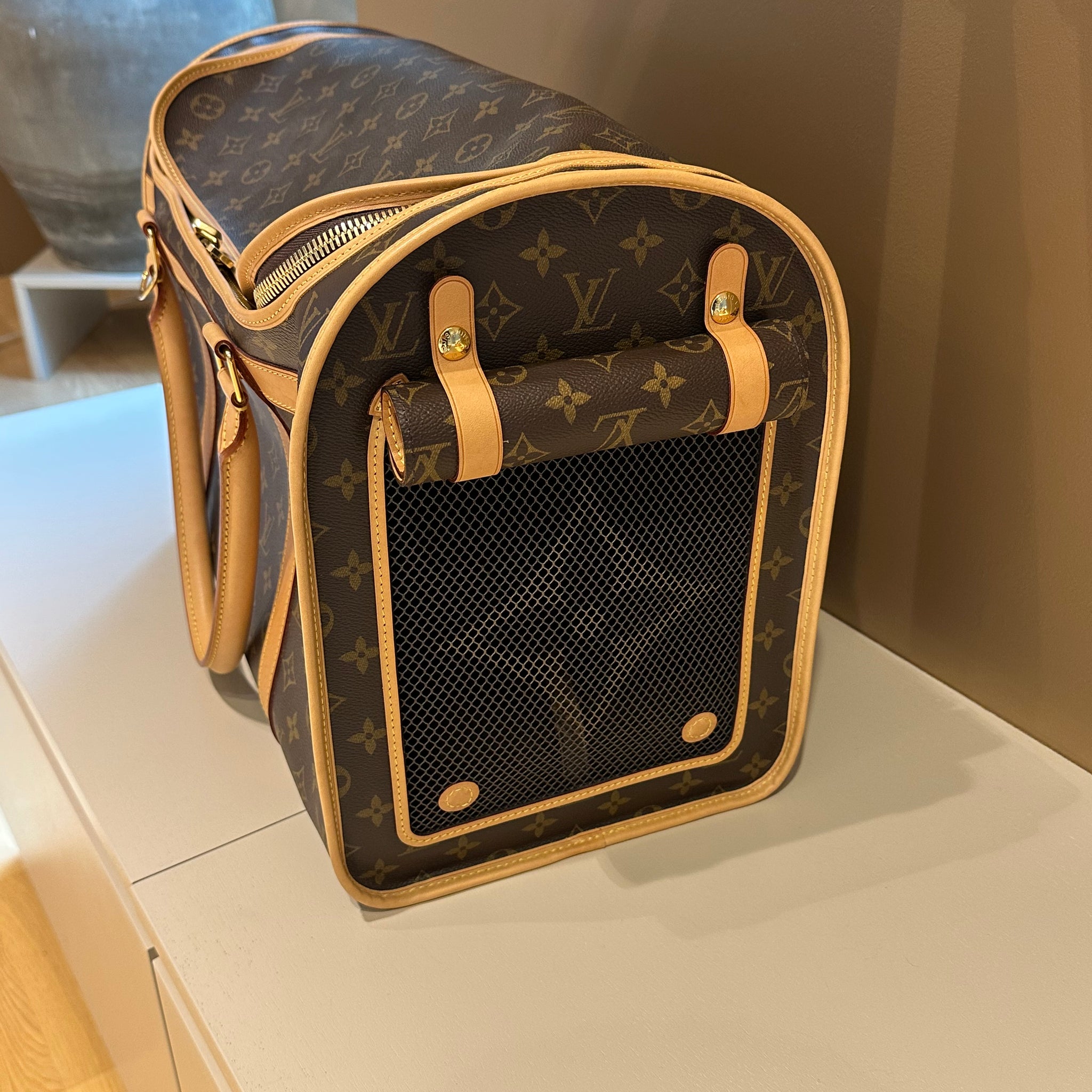 Louis Vuitton Dog Carrier 40 Monogram Canvas