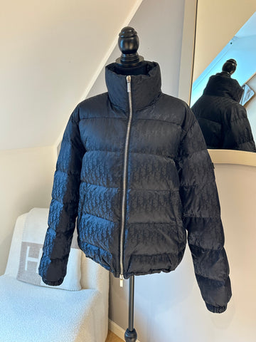 Dior Oblique Down Jacket Black Technical Jacquard 48