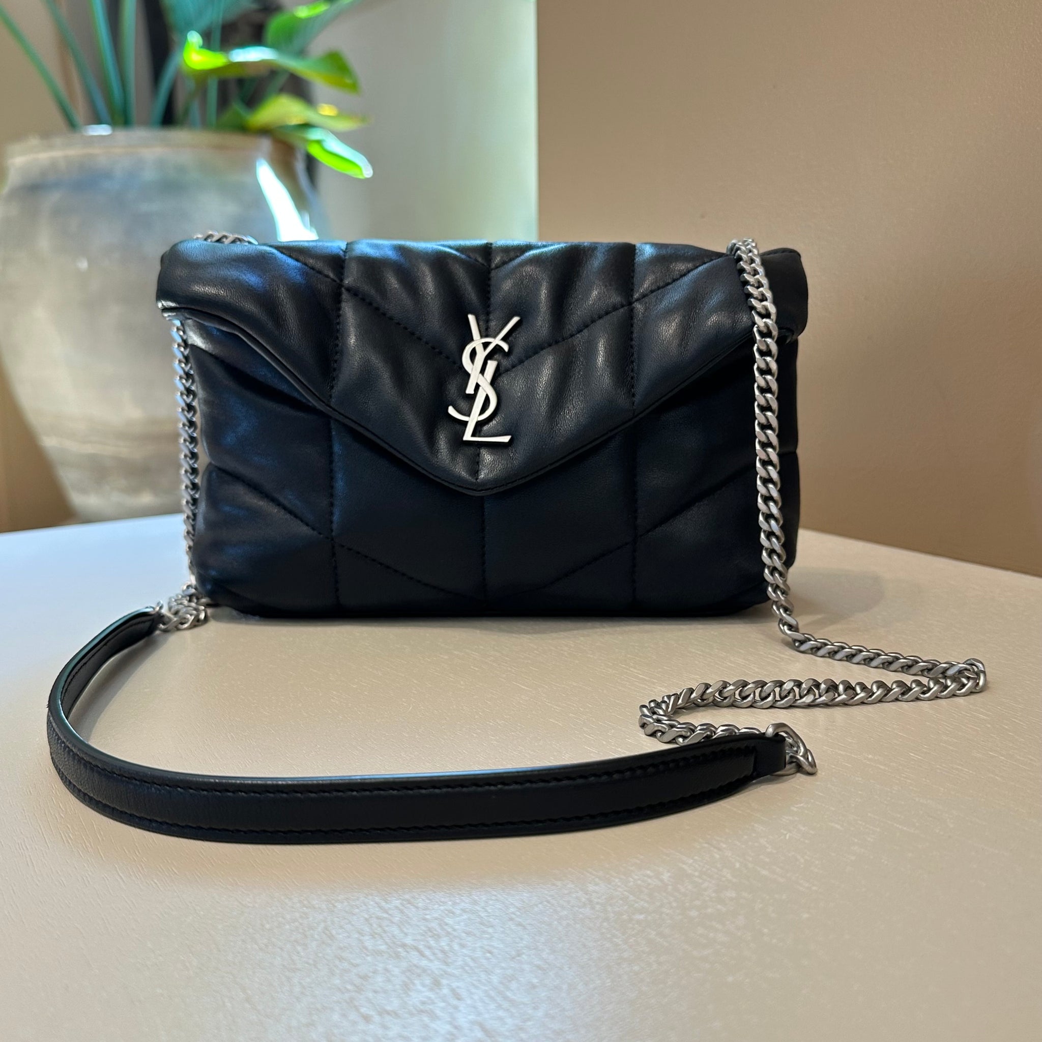YSL Puffer Toy Bag Black SHW