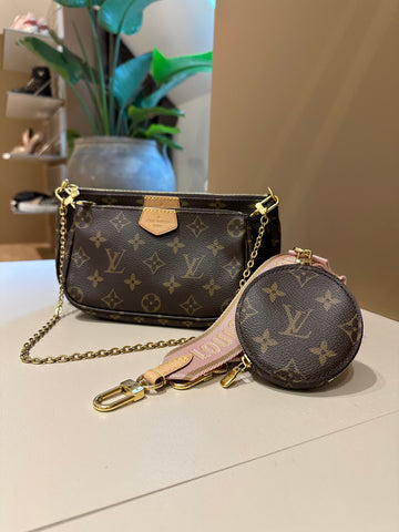 Louis Vuitton Multi Pochette Accessoires Monogram Canvas Rose Clair