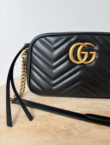 Gucci GG Marmont Small Matelassé Bag Black