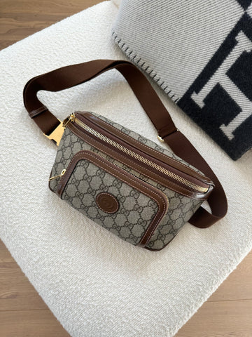 Gucci Interlocking Belt Bag GG Supreme Canvas