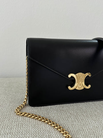 Celine Wallet on Chain Margo Black GHW