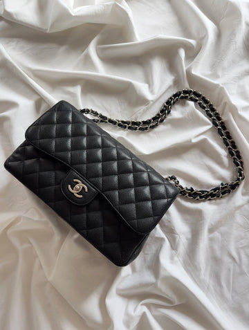 Chanel Jumbo Classic Flap Bag Black Caviar Leather SHW