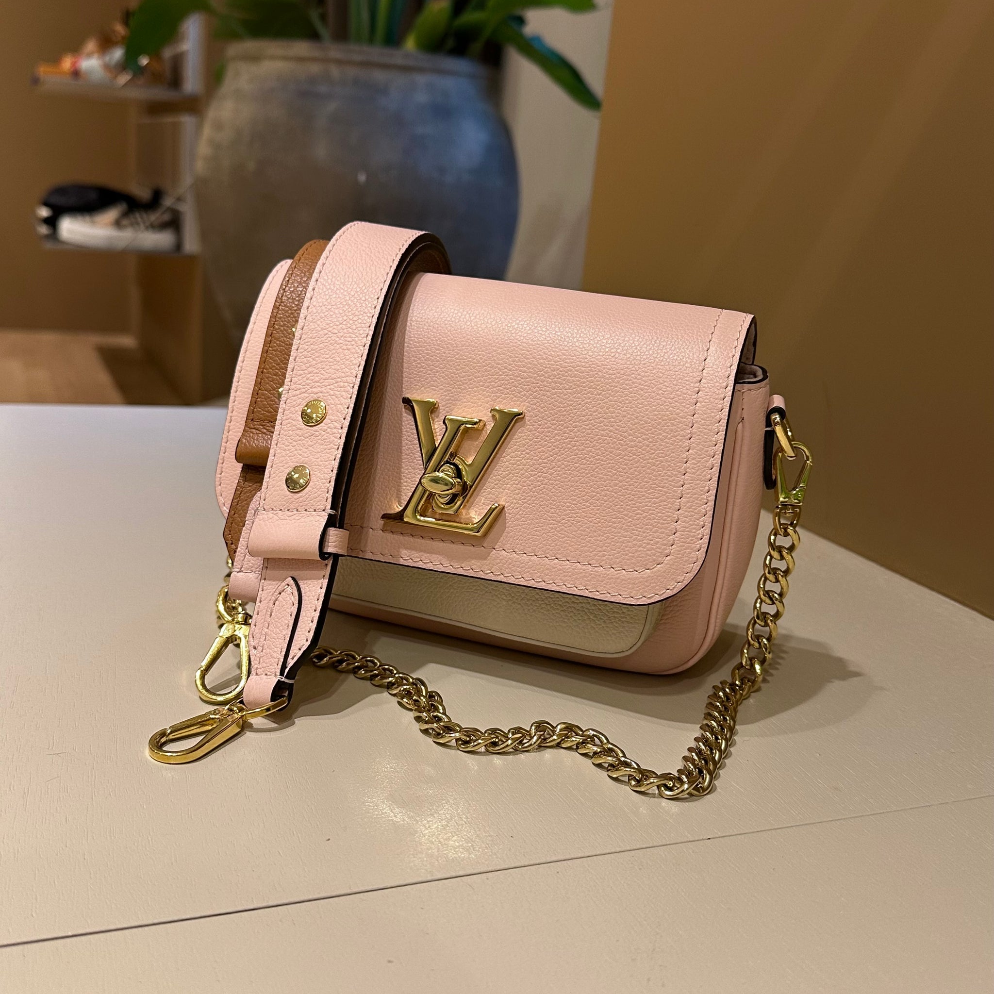 Louis Vuitton LockMe Tender Bag Pink