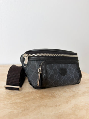 Gucci Interlocking Belt Bag GG Supreme Canvas