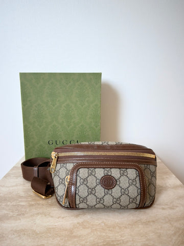 Gucci Interlocking Belt Bag GG Supreme Canvas