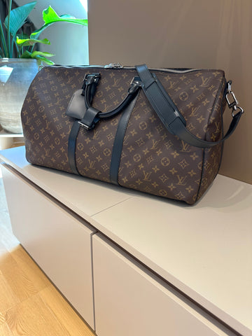 Louis Vuitton Keepall Bandouliére 55 Monogram Macassar
