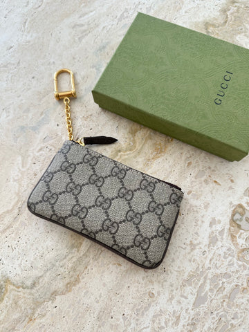 Gucci Ophidia Key Case GG Supreme Canvas