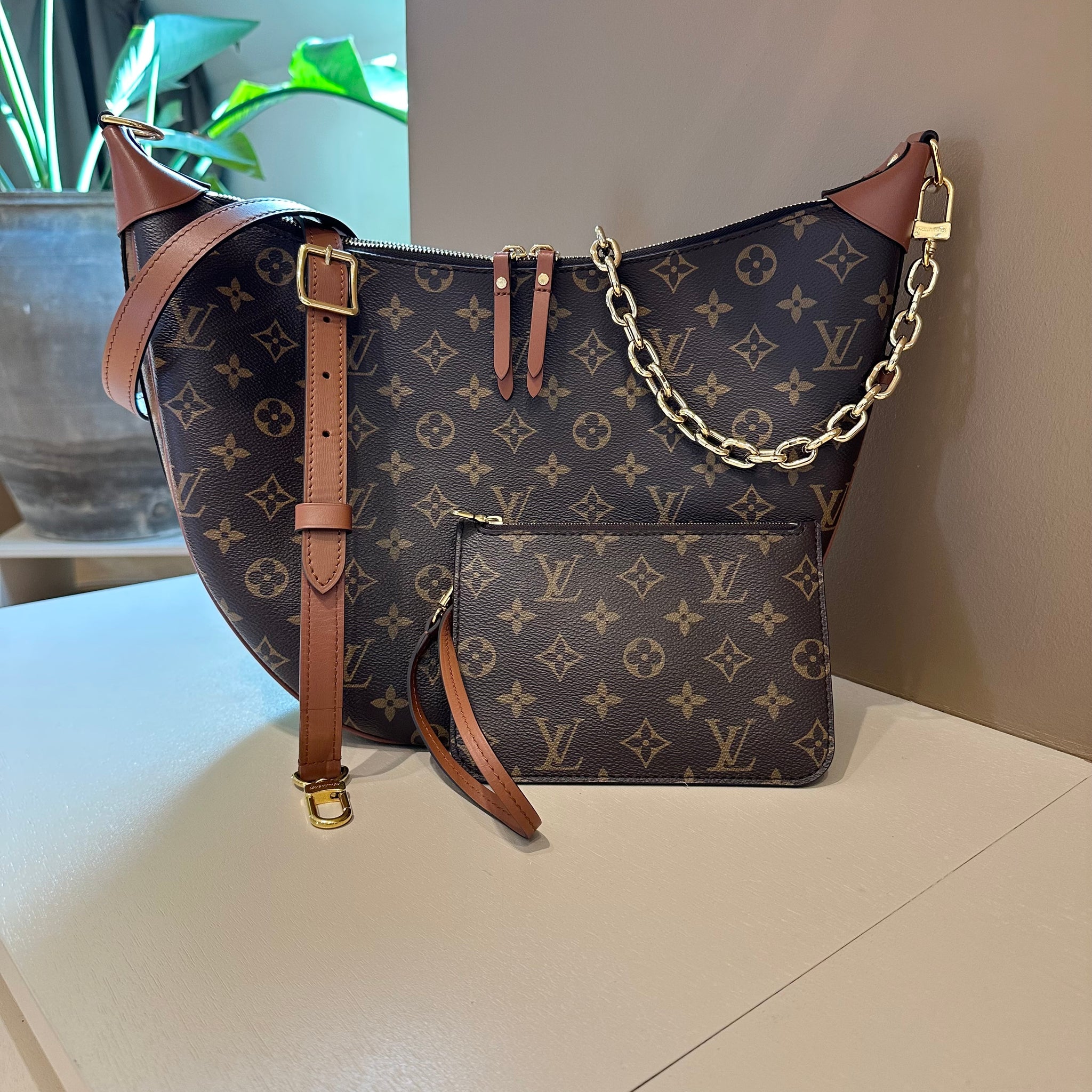 Louis Vuitton Loop Hobo Bag Monogram Canvas