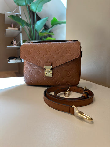 Louis Vuitton Pochette Metis Cognac Monogram Empreinte Leather
