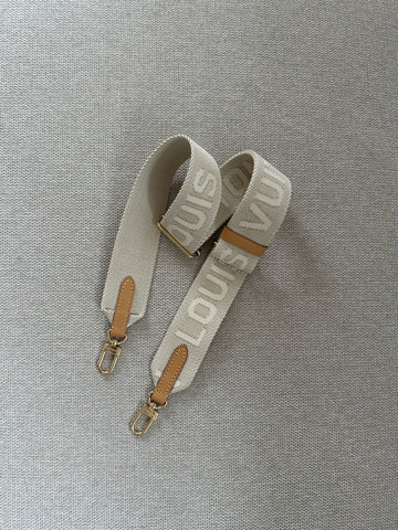 Louis Vuitton Bandoulière Bag Strap Cream/Beige