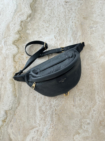 Louis Vuitton Bumbag Monogram Empreinte Leather Black