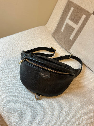 Louis Vuitton Bumbag Monogram Empreinte Leather Black
