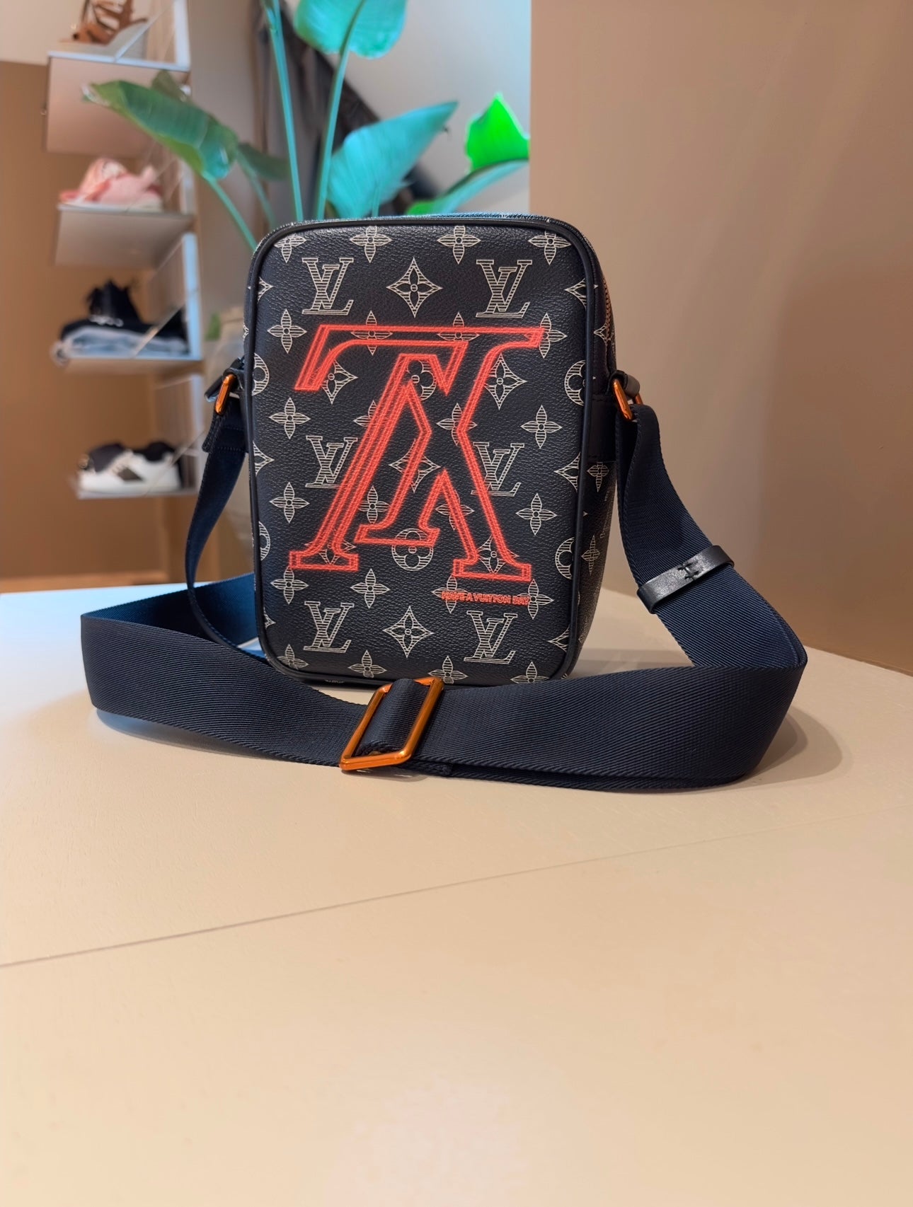 Louis Vuitton Danube Monogram Upside Down Ink PM Navy
