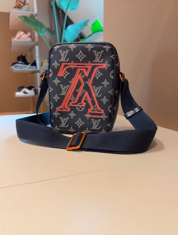 Louis Vuitton Danube Monogram Upside Down Ink PM Navy