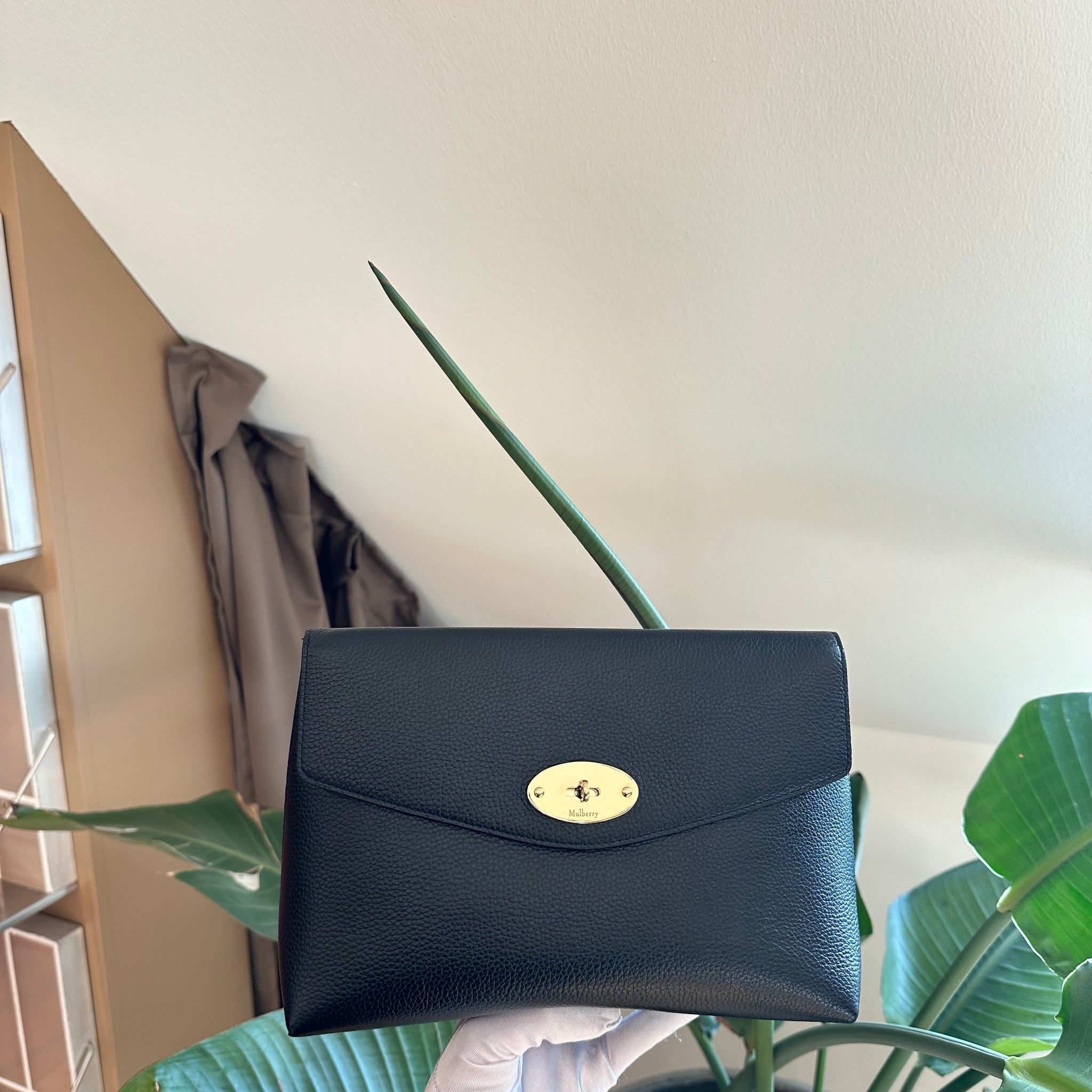 Mulberry Large Darley Cosmetics Pouch Black