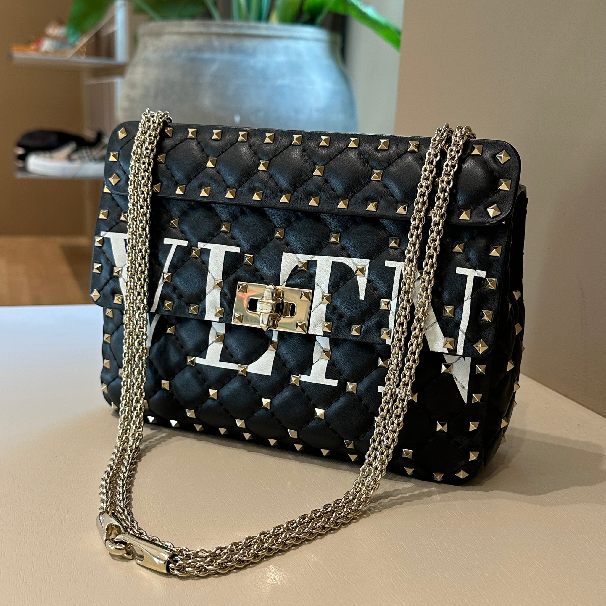 Valentino Garavani Medium Nappa Rockstud Spike Bag