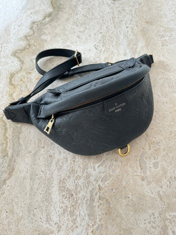 Louis Vuitton Bumbag Monogram Empreinte Leather Black