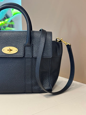 Mulberry Small Classic Bayswater With Strap Black GHW