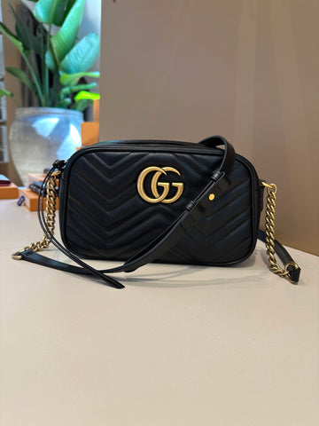 Gucci GG Marmont Small Matelassé Bag Black