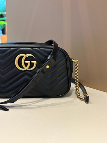 Gucci GG Marmont Small Matelassé Bag Black