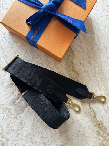 Louis Vuitton Bandoulière Bag Strap Black