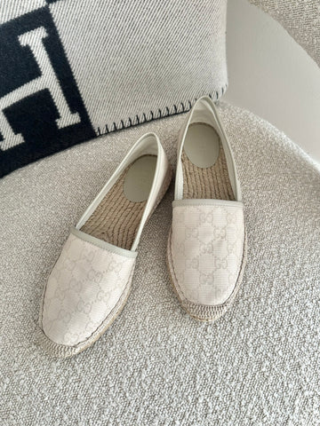 Gucci GG Espadrilles Light Beige 37