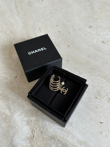 Chanel Pearl CC Ear Cuff