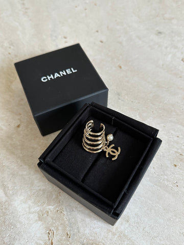 Chanel Pearl CC Ear Cuff