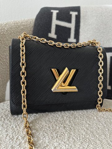 Louis Vuitton Twist MM Black Epi Leather GHW